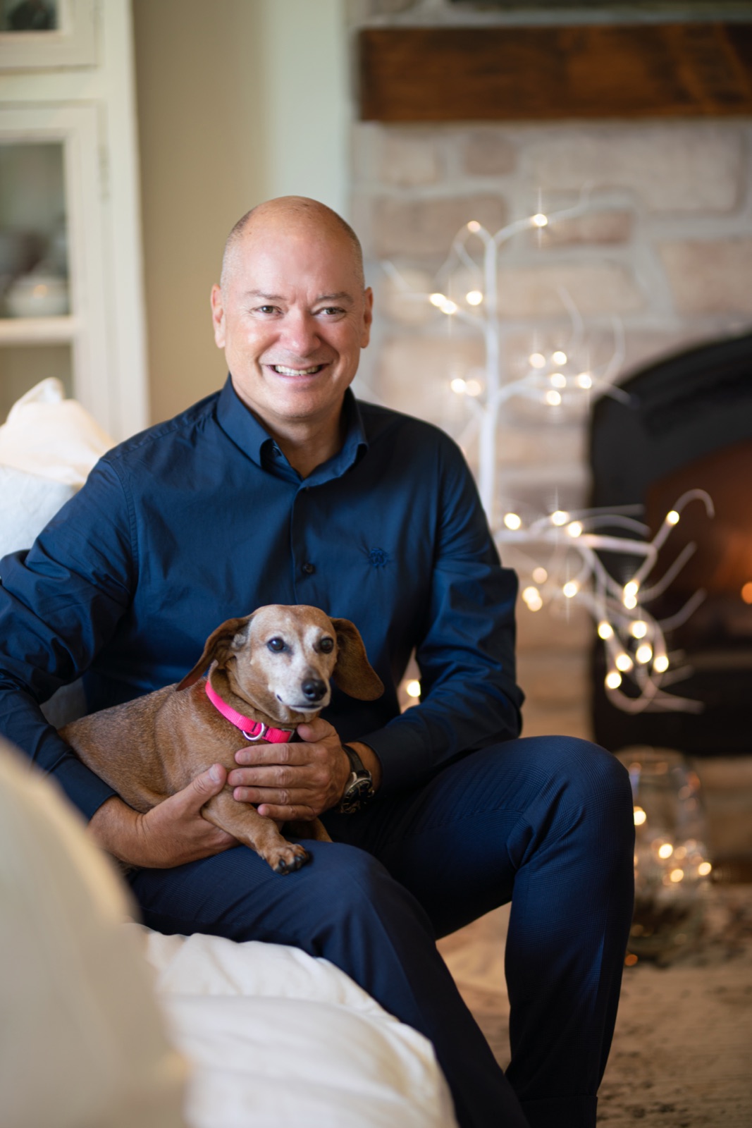 Alain Brunelle avec son chien
